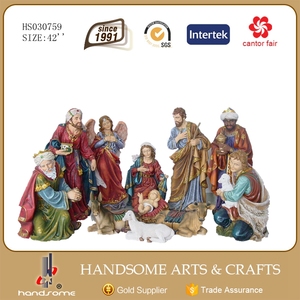 Set di Statuine del Presepe in <span class=keywords><strong>Ceramica</strong></span> Resina Modello per Sublimazione per Decorazioni Natalizie e Souvenir di Battesimo - Product Image 3