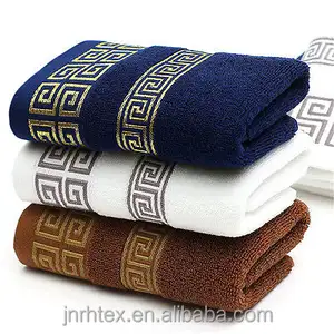 Popular high class durable custom size absorbent terry cotton luxury hotel bath towel manufacturer with logo