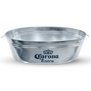 Cubo de Hielo Ovalado Grande de Estaño para Promoción de Cerveza, Suministro de Fábrica - Product Image 3