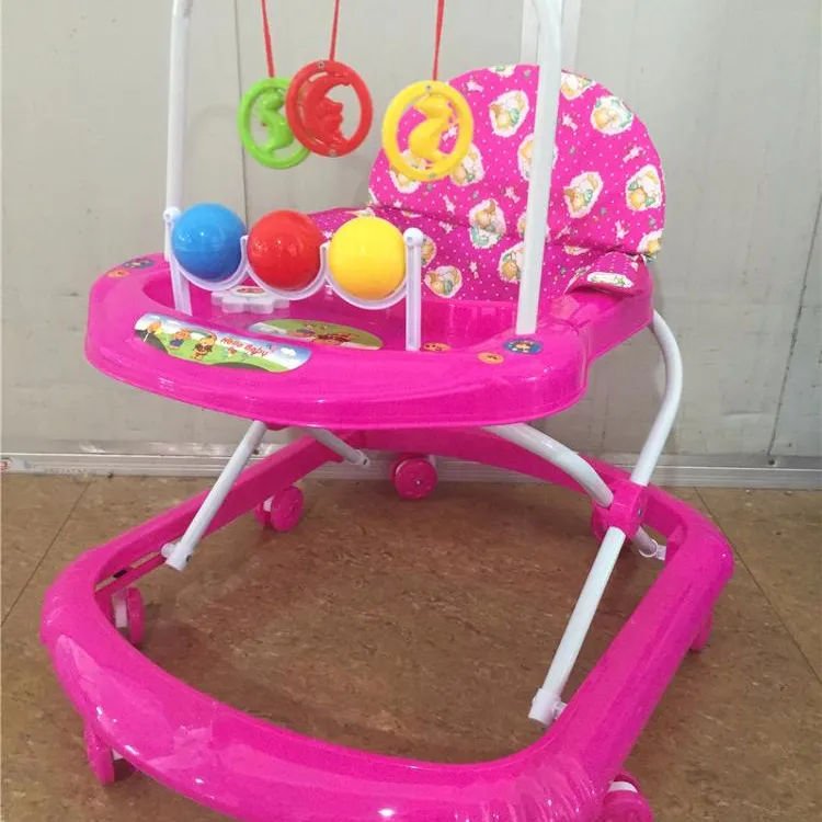360 degree rotating new model round outdoor baby walker with music/cheaper baby walker china/8 pcs of wheels