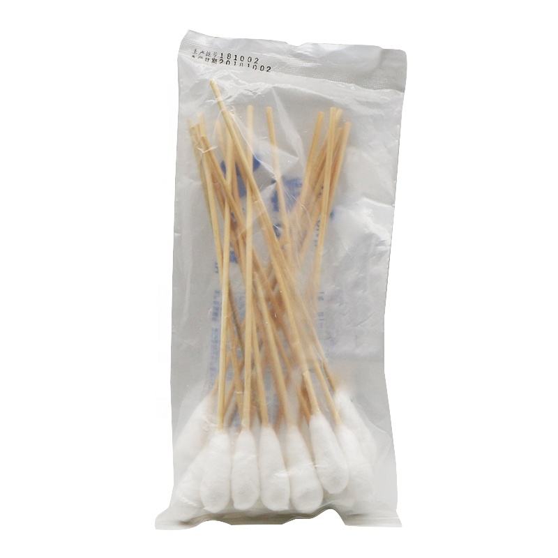 Applicatori Con Punta In Cotone Singolo Uso Medico 6 Pollici Batuffoli Di Cotone Sterili Contenitore Bastoncino Di Cotone Bastoncino Di Legno - Foto 7