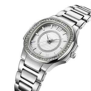 블루 RTS 여성 패션 제네바 디자이너 숙녀 럭셔리 브랜드 다이아몬드 쿼츠 골드 손목 시계
