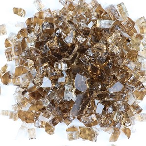 <span class=keywords><strong>Éclats</strong></span> de verre trempé ignifuge solide, perles de verre concassées décoratives, foyer, brûleur intérieur, industriel, écologique - Product Image 1