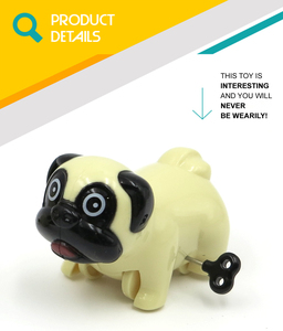 Giocattoli a Molla Divertenti per Gattonare per Bambini, Adorabile Cane <span class=keywords><strong>Carlino</strong></span> in Plastica con ABS di Alta Qualità - Product Image 2