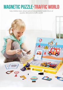 Puzzle magnétique personnalisable pour enfants, haute qualité, séries d'apprentissage, circulation - Product Image 4