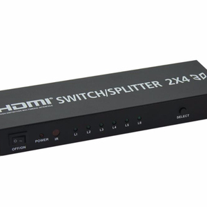 2 en 4 out, <span class=keywords><strong>HDMI</strong></span> Switch/<span class=keywords><strong>Splitter</strong></span> <span class=keywords><strong>2X4</strong></span> avec 3D, 1080 P, Version <span class=keywords><strong>HDMI</strong></span> - Product Image 1