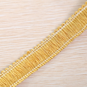 2CM di poliestere latino nappe Multicolor danza nappa Chainette frange merletto <span class=keywords><strong>per</strong></span> la decorazione della tenda - Product Image 2