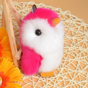 Nouveau style mignon pingouin rex fourrure de lapin porte-clés <span class=keywords><strong>animaux</strong></span> porte-clés Sac accessoires - Product Image 3