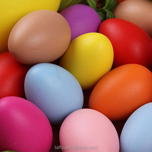 Màu Sắc Hỗn Hợp 40x60Mm Mới Phục Sinh Trang Trí Cho Trẻ Em Nhà <span class=keywords><strong>DIY</strong></span> Craft Đồ Chơi Vẽ Trứng Nhựa Trứng Phục Sinh - Product Image 2
