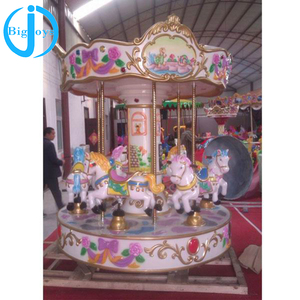 Manège de fête foraine de luxe le plus populaire, mini carrousel 6 places à vendre - Product Image 4