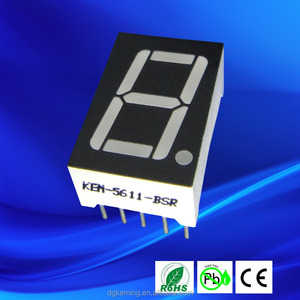 Pantalla LED de 7 Segmentos de un Solo Dígito de 0.56 Pulgadas, Blanca/Verde/Roja/Azul - Product Image 2