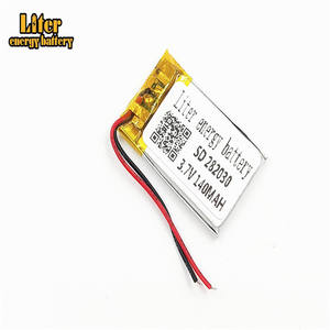 Rechargeable small Polymer Li-ion battery 282030 <span class=keywords><strong>3</strong></span>,7 V 140 mAh LiPo battery for smart watch - Product Image 2