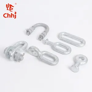 QP/QH/U Tipe Bola Mata Soket Clevis Line Hardware untuk Alat Kelengkapan Daya Overhead