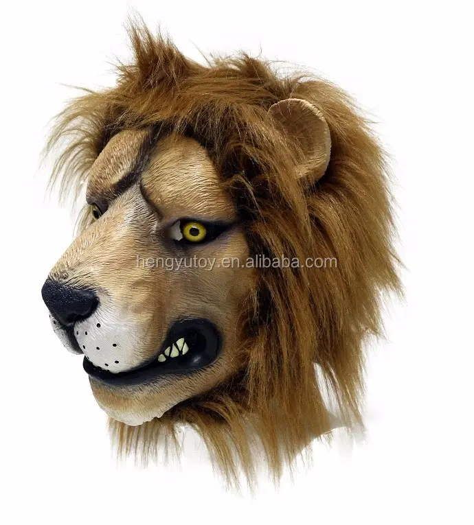 Deluxe Erwachsenen Beliebte Zootopia Maske Latex Tier Kostüm Zubehör Halloween Löwe Maske