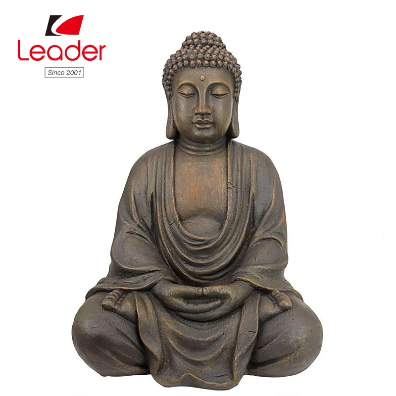 Di vendita caldo con il prezzo di fabbrica della resina scultura meditativa del giardino antico buddha