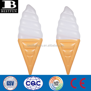 Materassino Gonfiabile Personalizzato in PVC a Forma di Cono Gelato per <span class=keywords><strong>Pubblicità</strong></span>, Materasso ad Aria Galleggiante per Spiaggia, Piscina, Feste e Promozione del Brand - Product Image 3