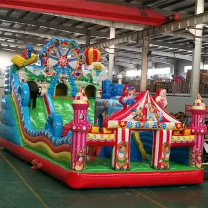 Château gonflable grande roue pour enfants, haute qualité, toboggan, trampoline, rebond, escalade, jouets de divertissement et d'escalade