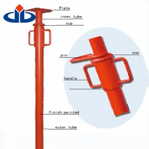 İskele Post Shore/iksa desteği ayarlanabilir çelik Guangzhou