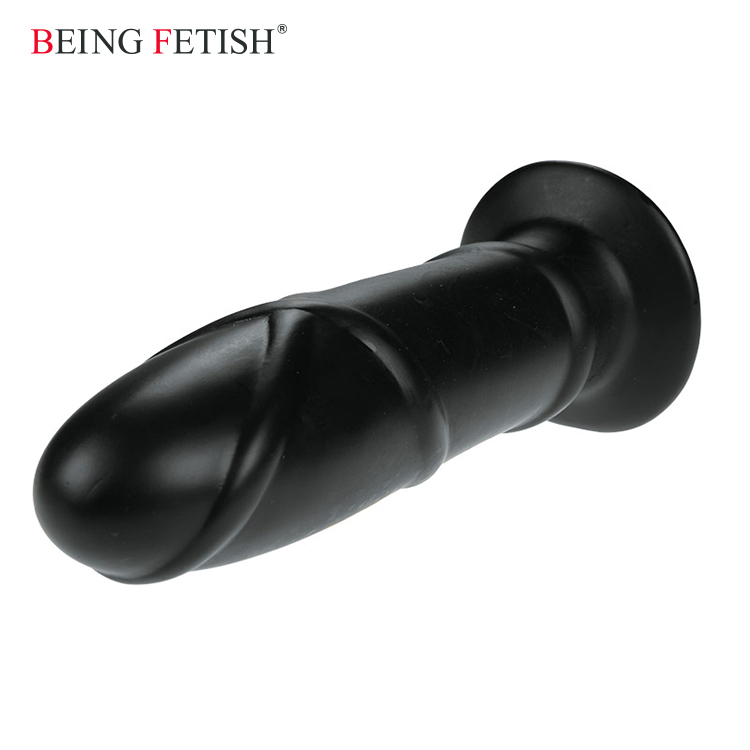 2018 Vente Chaude Doux Gode Noir Gode Gros Pénis Réaliste Silicone Mâle Sex Toy Pour Les Femmes