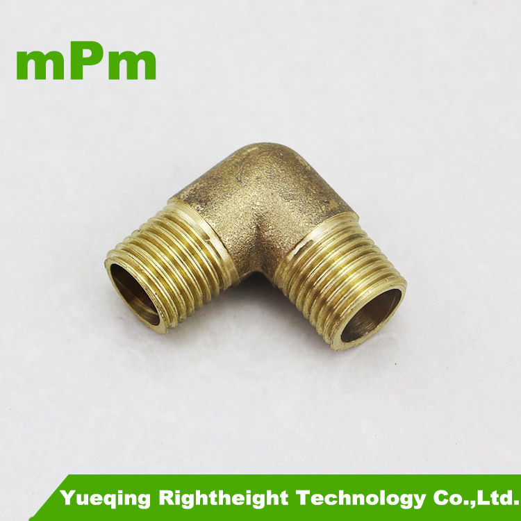 BSP 1/8 ''1/4'' 3/8 ''1/2'' mâle filetage femelle mamelon 90 degrés coude en laiton raccords de tuyauterie