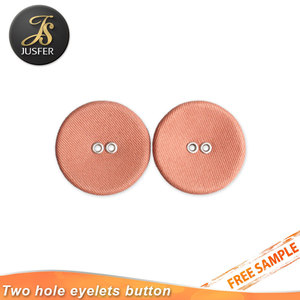 Nút áo kim loại đồng thau tròn mặt phẳng <span class=keywords><strong>2</strong></span> lỗ dành cho nhà bán lẻ quần áo - Product Image 3