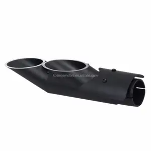 Large displacement modify two holes motorcycle exhaust muffler for YAMAHA R6 2006-2015