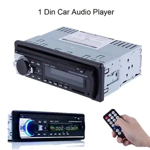 Podofo Voiture Lecteur MP3 Stéréo Autoradio Autoradio BT 12V In-dash 1 Din FM Aux In Récepteur SD USB MP3 MMC WMA JSD-520