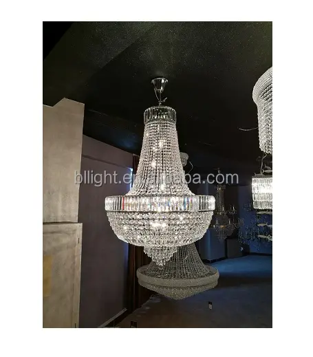 Guzhen-Lámpara de araña de cristal, prismas, cesta imperial, iluminación moderna de interior cromada, precio más barato, venta al por mayor