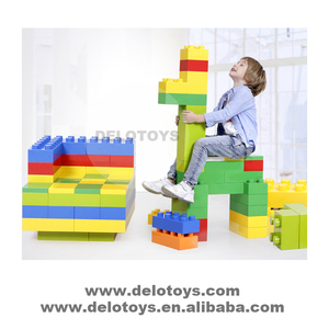 ของเล่น DELO คุณภาพสูงขนาดใหญ่ DIY ผนังอาคารยักษ์อิฐบล็อกสําหรับเด็กชิ้นส่วน 2x2 จุดสวนสนุกของเล่น (DK001) - Product Image 5