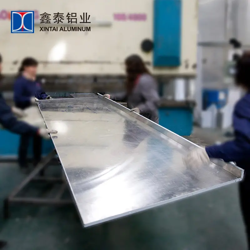 Aluminium Lembaran Logam Fabrikasi Dekoratif Alimunum Sheet Metal Panel