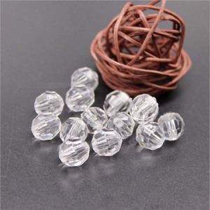 Groothandel 12mm Transparant Facet Acryl Kralen Ronde Clear Acryl Spacer Kralen - Product Image 3