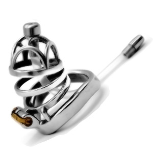 Ccrrk — <span class=keywords><strong>cage</strong></span> de pénis en métal avec anneau incurvé de 6.3cm, produits sexuels, dispositif de chasteté pour homme - Product Image 4