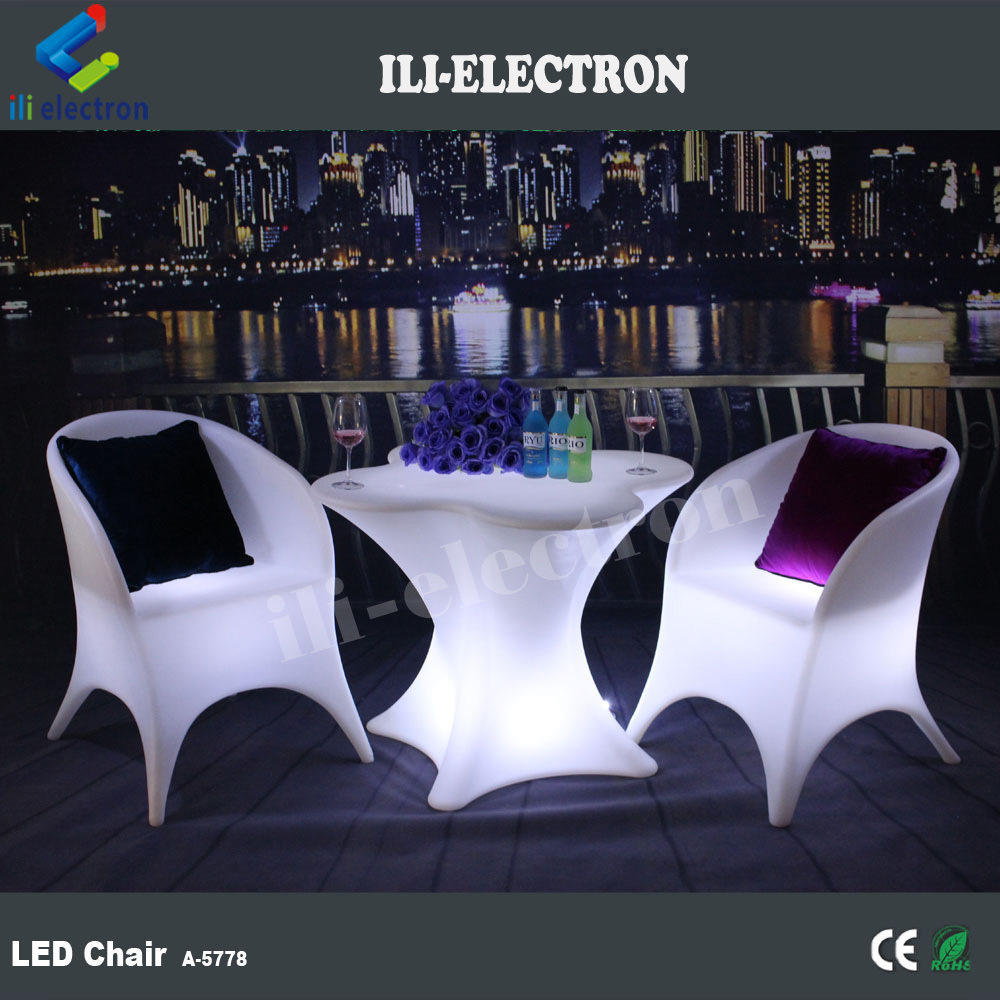 Discothèque LED éclairage meubles Chaise Chaise de Bar