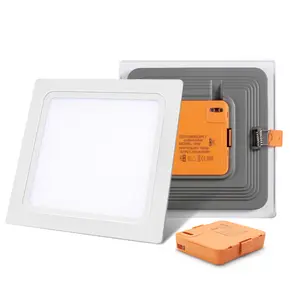 Latest Design recessed CE pc aluminum 6500k indoor embedded integrated all in one square 18w led light for office