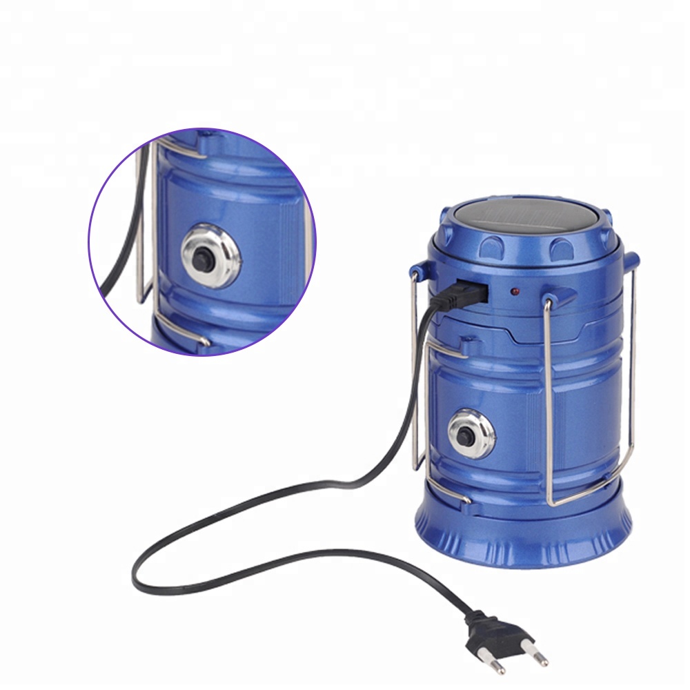 ABS складной Солнечный перезаряжаемый наружный светодиодный фонарь высокой мощности для кемпинга