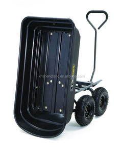 Gerobak Taman 4 Roda 75L, Troli Karung, Gerobak Dorong, Trailer Tipper - Product Image 4
