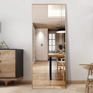 Espejo de Cuerpo Entero con Marco de Aleación de Aluminio, Espejo de Pie Personalizado de Vidrio Contemporáneo para Baño y Dormitorio - Product Image 5