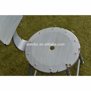 Antiguo Retro Marais rústico acabado de Metal taburete de <span class=keywords><strong>Bar</strong></span> - Product Image 2