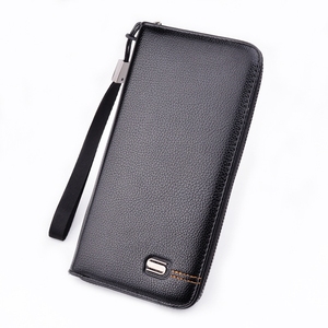 Nuovi prodotti portafogli da lavoro per telefono da uomo con cerniera durevole <span class=keywords><strong>morbida</strong></span> di grande capacità <span class=keywords><strong>portafoglio</strong></span> lungo <span class=keywords><strong>in</strong></span> <span class=keywords><strong>pelle</strong></span> PU - Product Image 2
