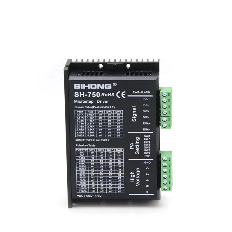 Siheng SH-750 Fases Digital Stepper Motor Controller Driver Para 57 2 60 86 Stepper Motor