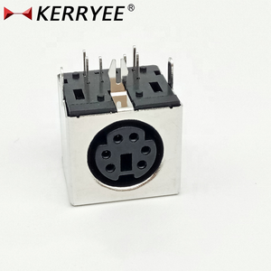 Connecteur Mini Din 6P de type soudure pour circuit imprimé d'ordinateur à 90 degrés - Product Image 3