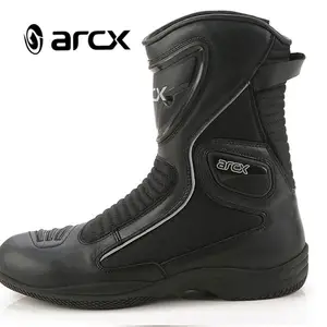 ARCX Waterproof Motorbike Touring Shoes Genuine Leather Boots Urban Motorcycle Racing Boots