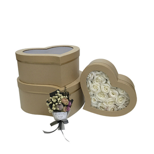 Romantic Heart Shaped <strong>Floral</strong> <strong>Box</strong> with PVC Display Window - Product Image 4