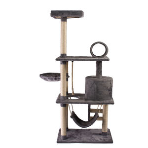 China fabrik großhandel luxuriöse haus angepasst plüsch <span class=keywords><strong>big</strong></span> pet condo natürliche sisal holz scratcher möbel katze baum - Product Image 3