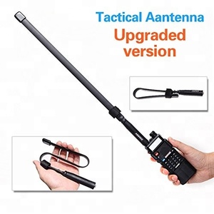 Walkie Talkie Portatile Dual Band 144-430Mhz VHF UHF Pieghevole Flessibile Estensibile Tattico IPX5 Resistente all'Acqua Portata 0-3KM - Product Image 2