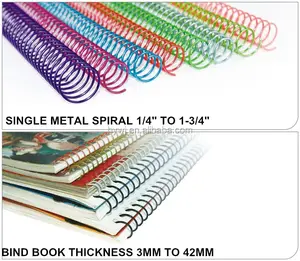 Office& school supplies book binding metal spiral