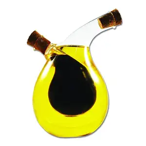 Borosilikat cam el üflemeli şişe için yağ ve sirke, cam şişe, yağ ve sirke şişesi seti