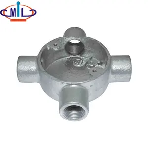 BS 4568 intersection electrical conduit 4 way circular box