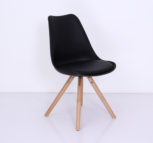 Chaise De Salle à Manger en plastique massif, pied en bois, moderne, vente en gros, <span class=keywords><strong>bon</strong></span> <span class=keywords><strong>marché</strong></span> - Product Image 2