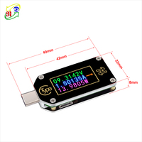 RD TC66C Type-C USB PD Trigger USB Voltmètre Ampèremètre 2 voies, mesure de tension et de courant, multimètre numérique, testeur USB